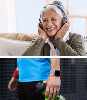 People using their electronic devices